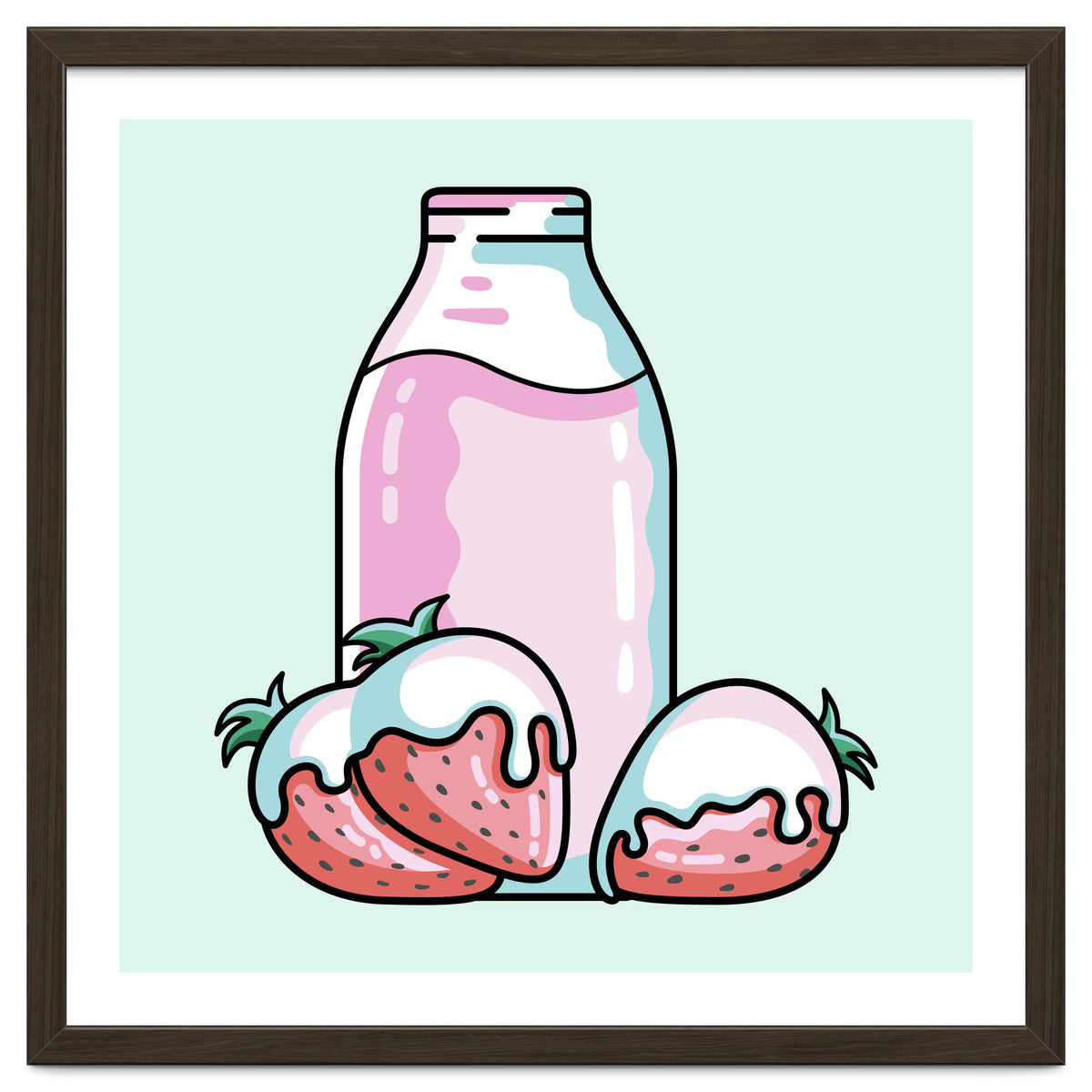 Cute Strawberry Milkshake