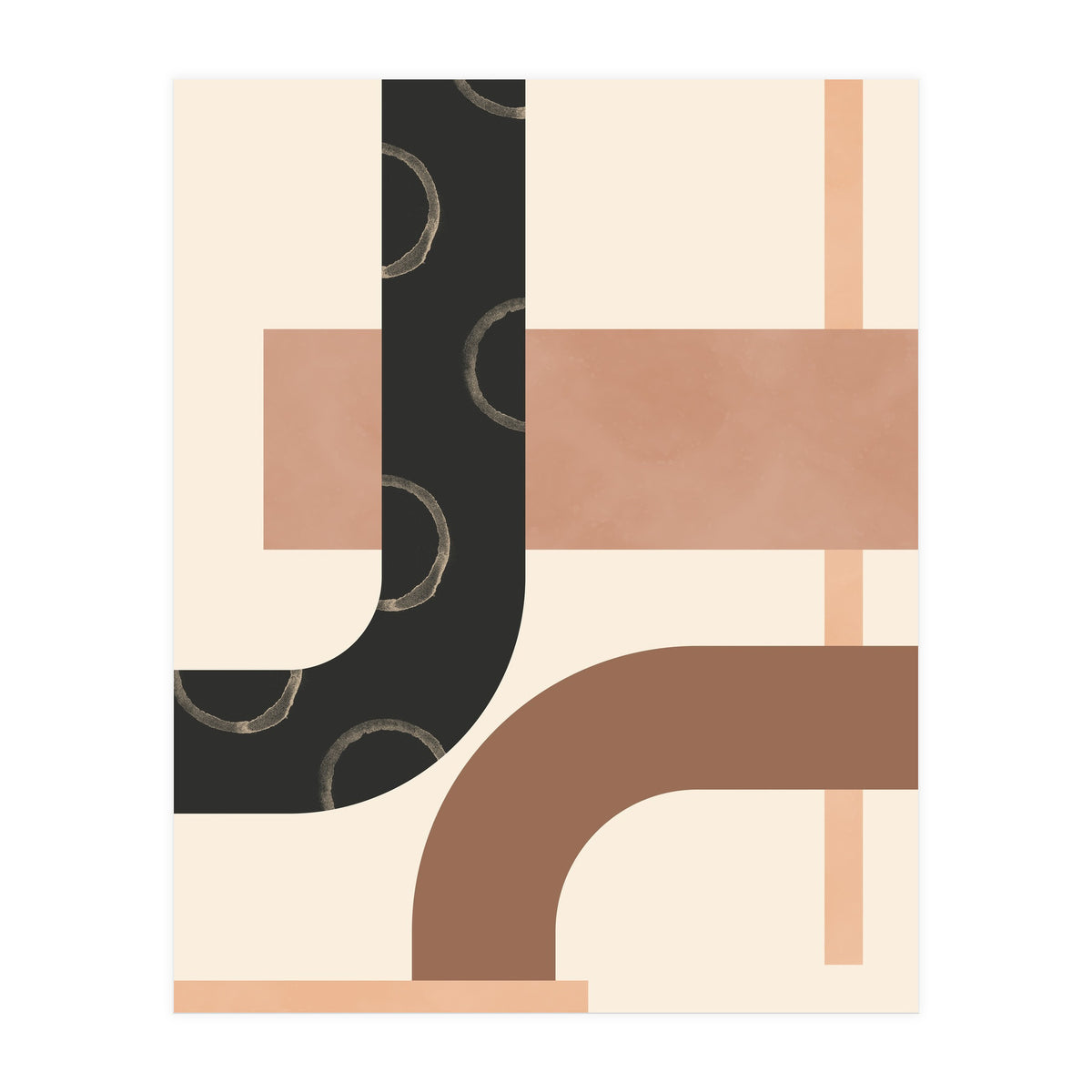 Mid Century Lines Geometric Lines (Print Only)