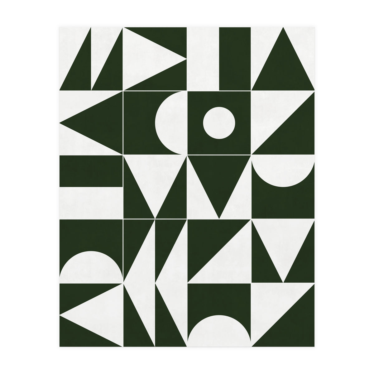 My Favorite Geometric Patterns No.15 - Deep Green (Print Only)