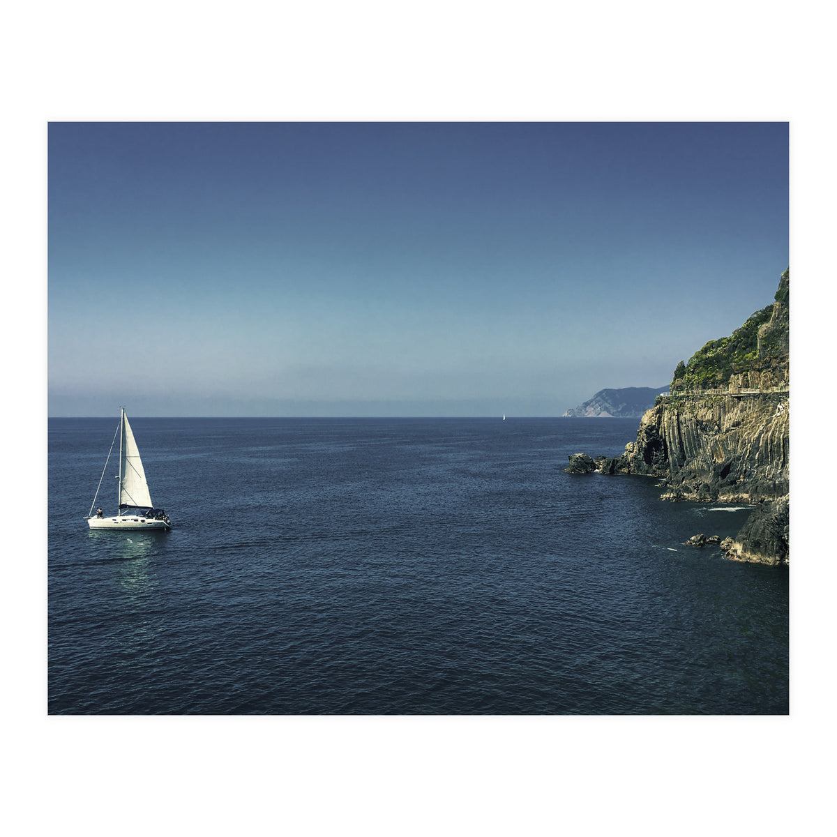 Cinque Terre Blue Sea (Print Only)