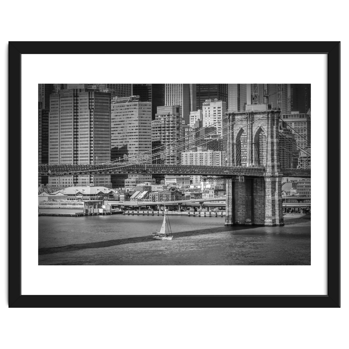 NEW YORK CITY Brooklyn Bridge & Manhattan Skyline