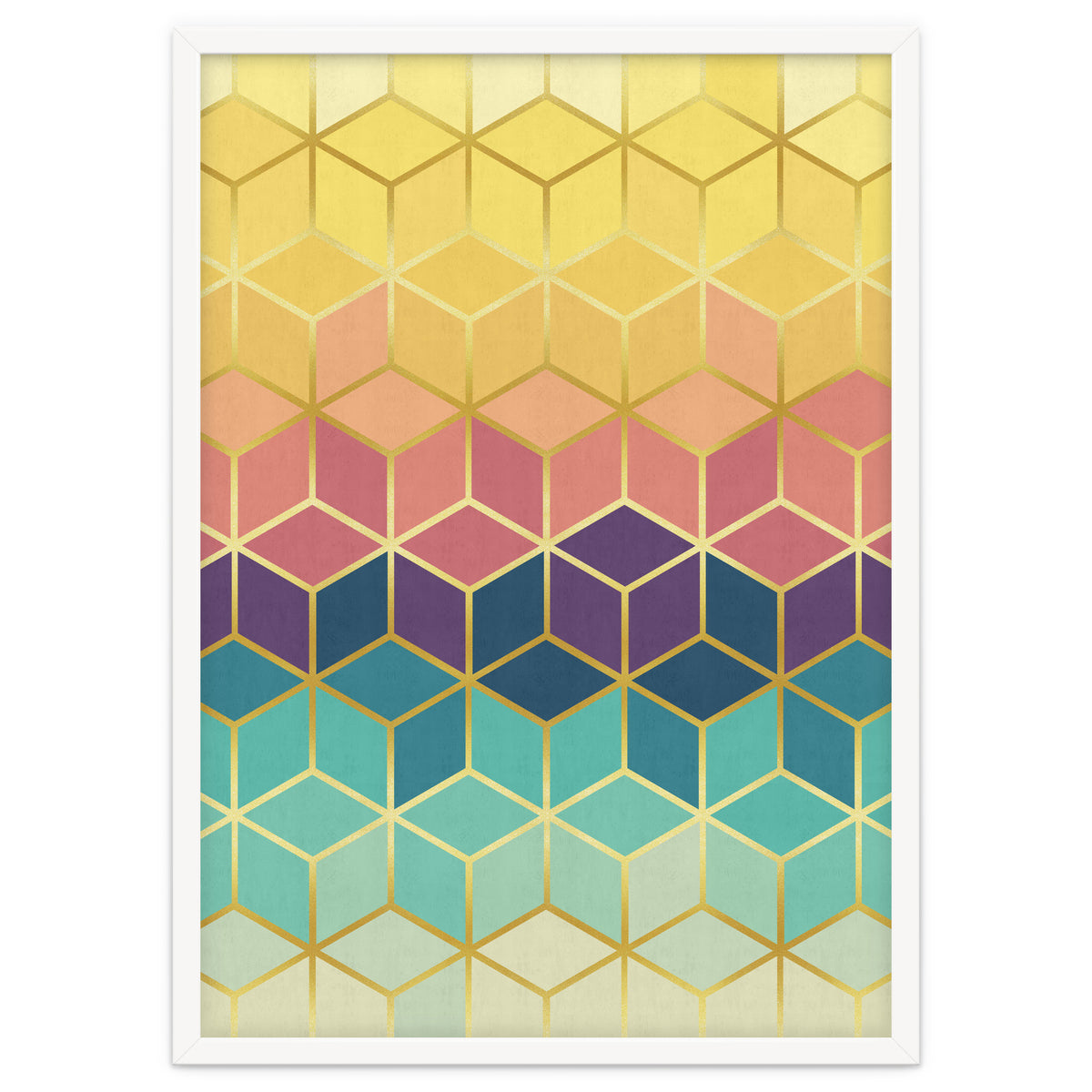 Colorful and golden pattern I