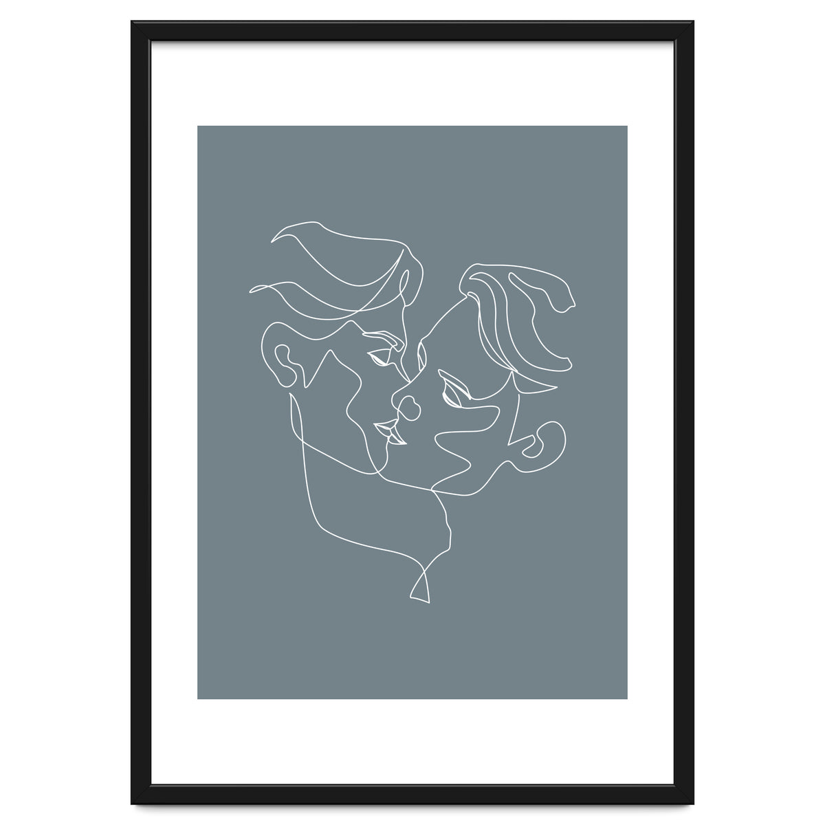 gay love line art-blue