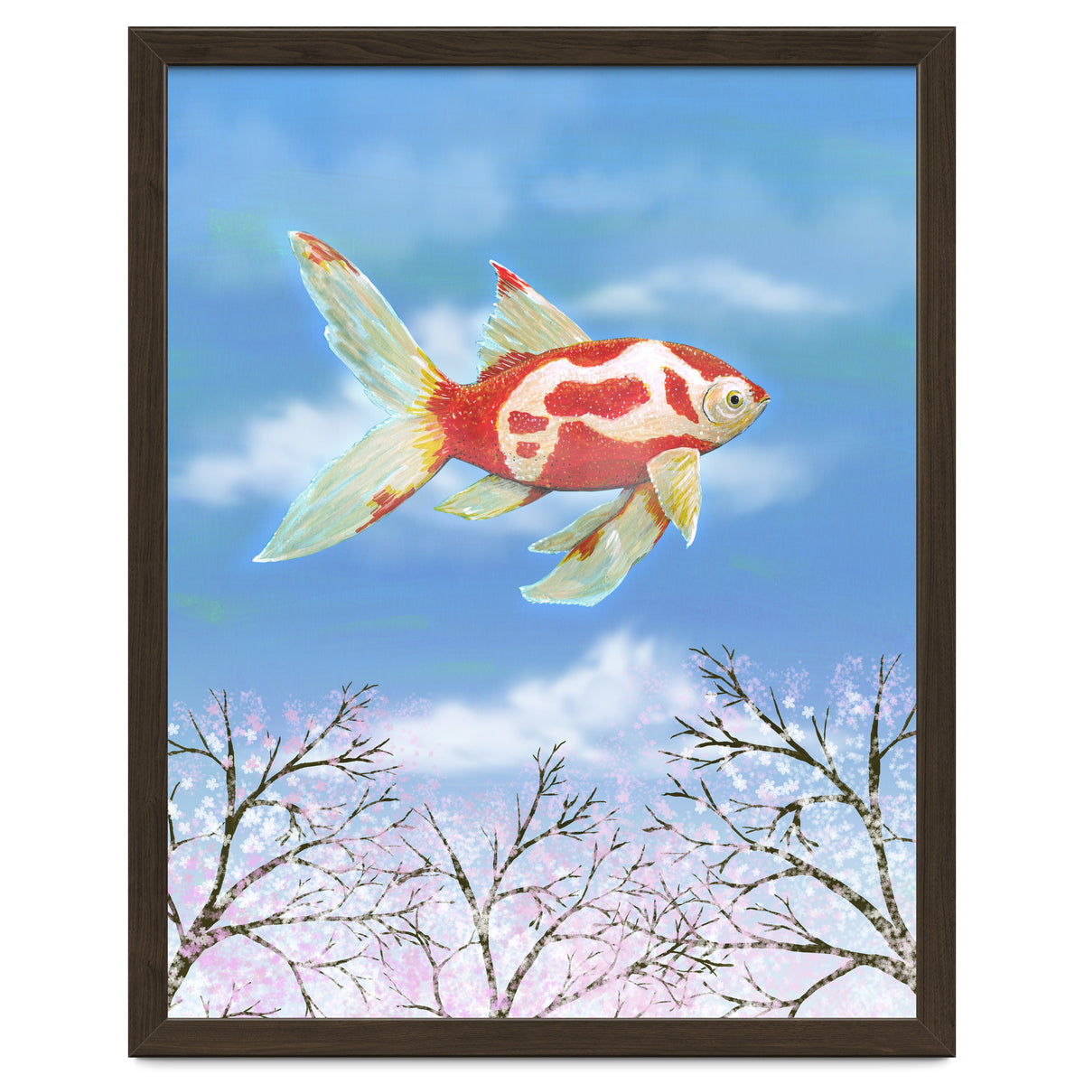 Flying goldfish