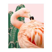 Flamingo & Cactus (Print Only)