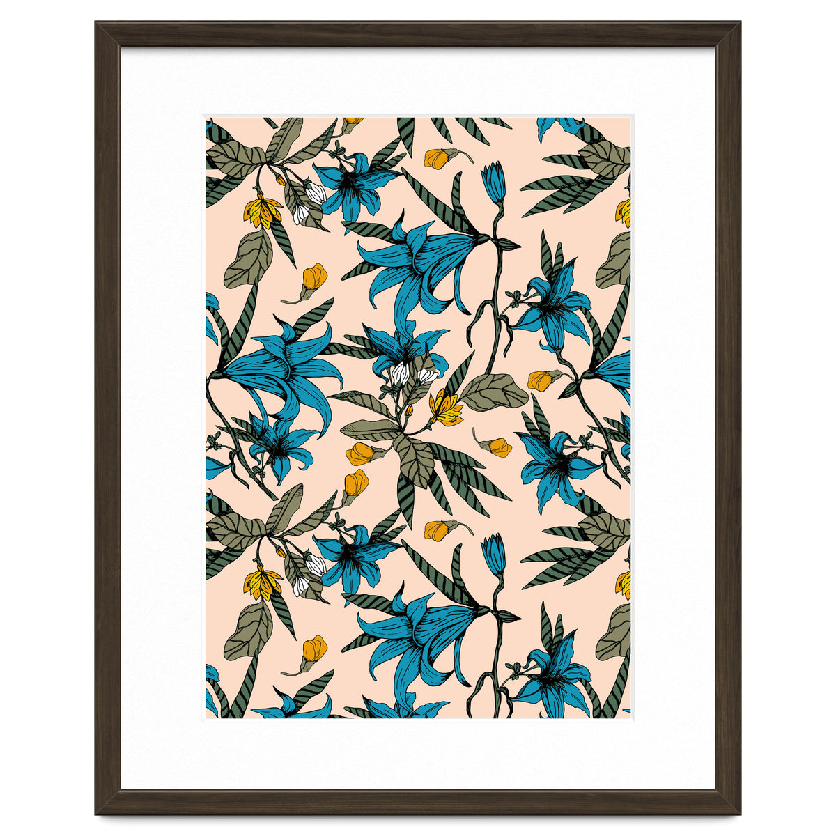 Blooming blossoms bluish I