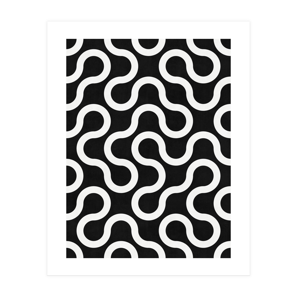 My Favorite Geometric Patterns No.36 - Black (Print Only)
