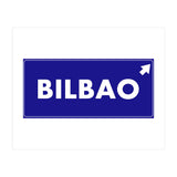 Let`s go to Bilbao, Spain! Blue road sign (Print Only) thumbnail