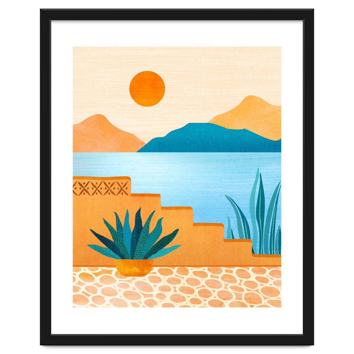Baja Landscape Illustration