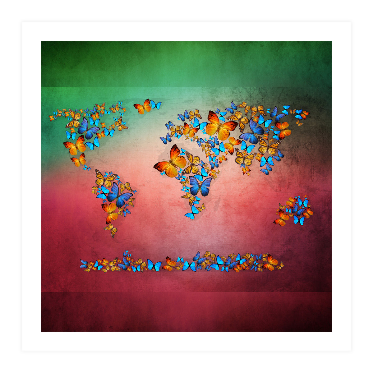 Map Of The World  (Print Only)