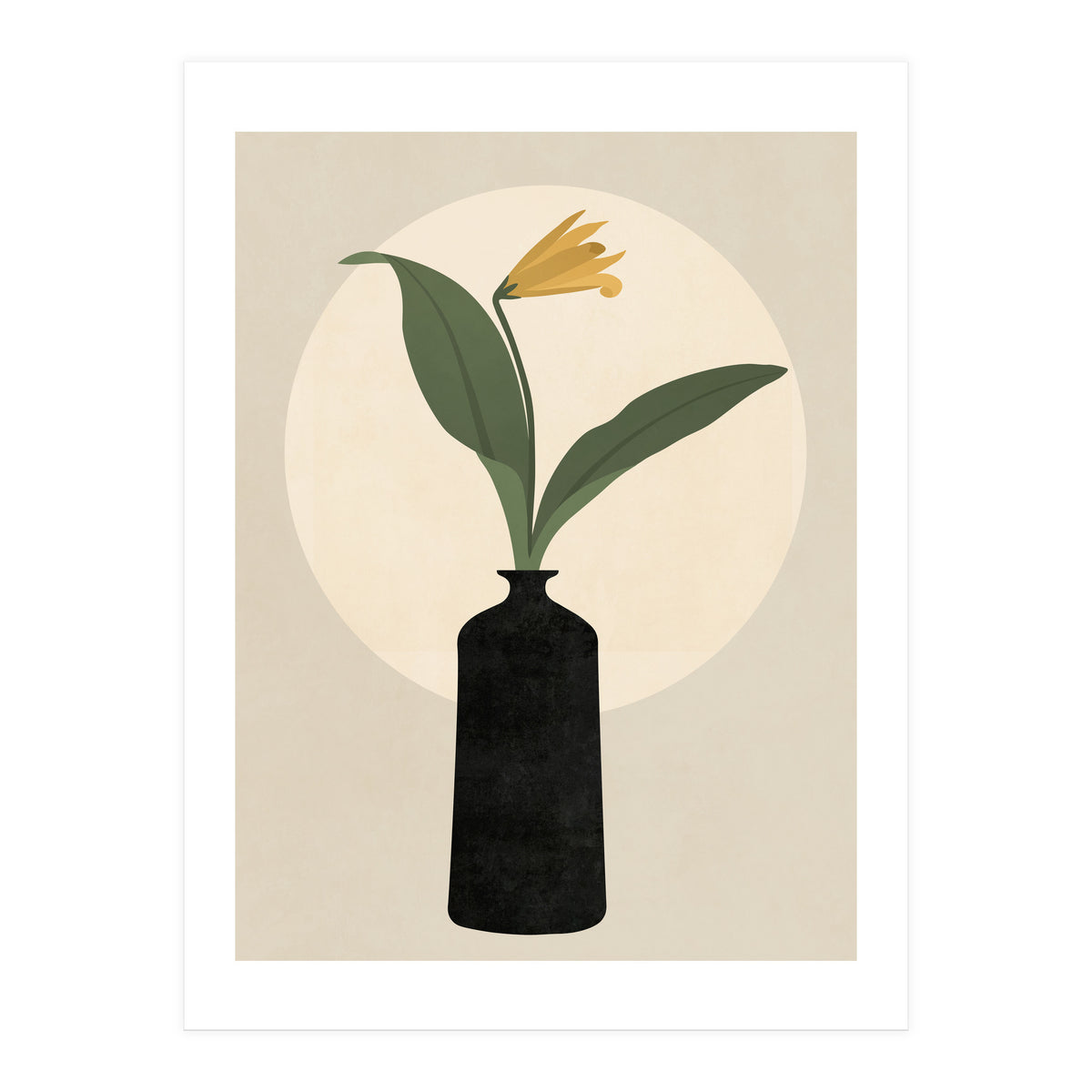 VASE AND MOON - 01B (Print Only)