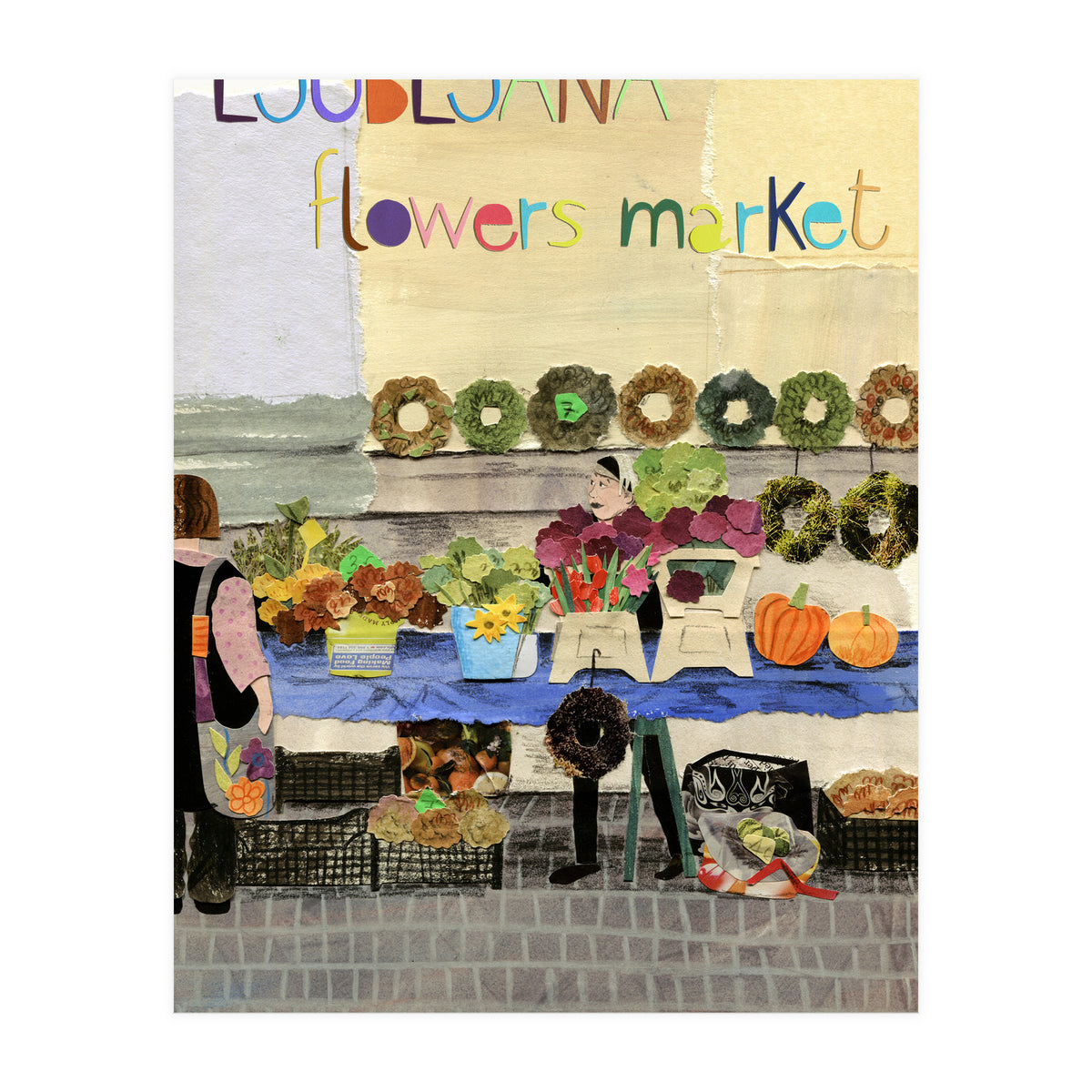 Flower Market (Print Only)