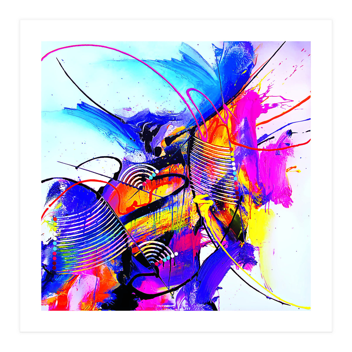 Abstract Art Britto - Qb293 (Print Only)