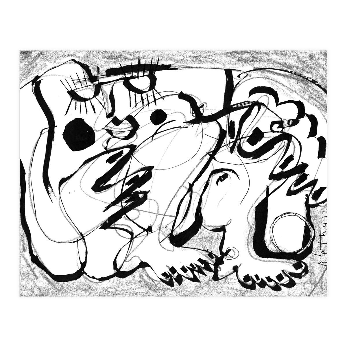 Female Nude no. 02 - b&w (Print Only)