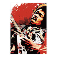 Jimi Hendrix pop art poster (Print Only)