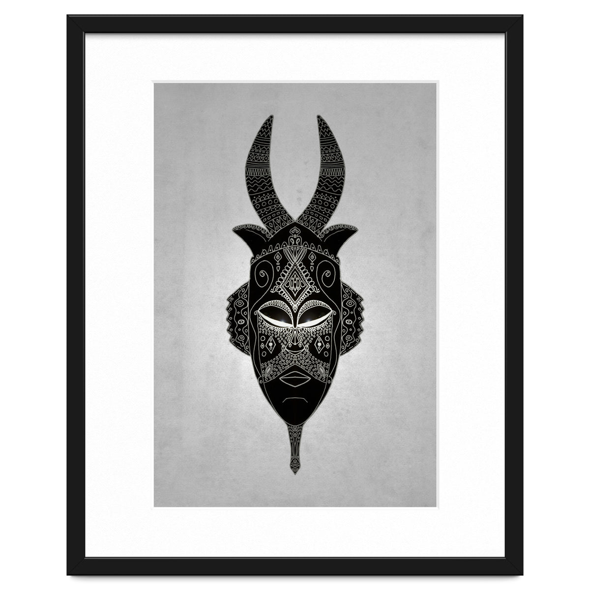 Horned Tribal Mask