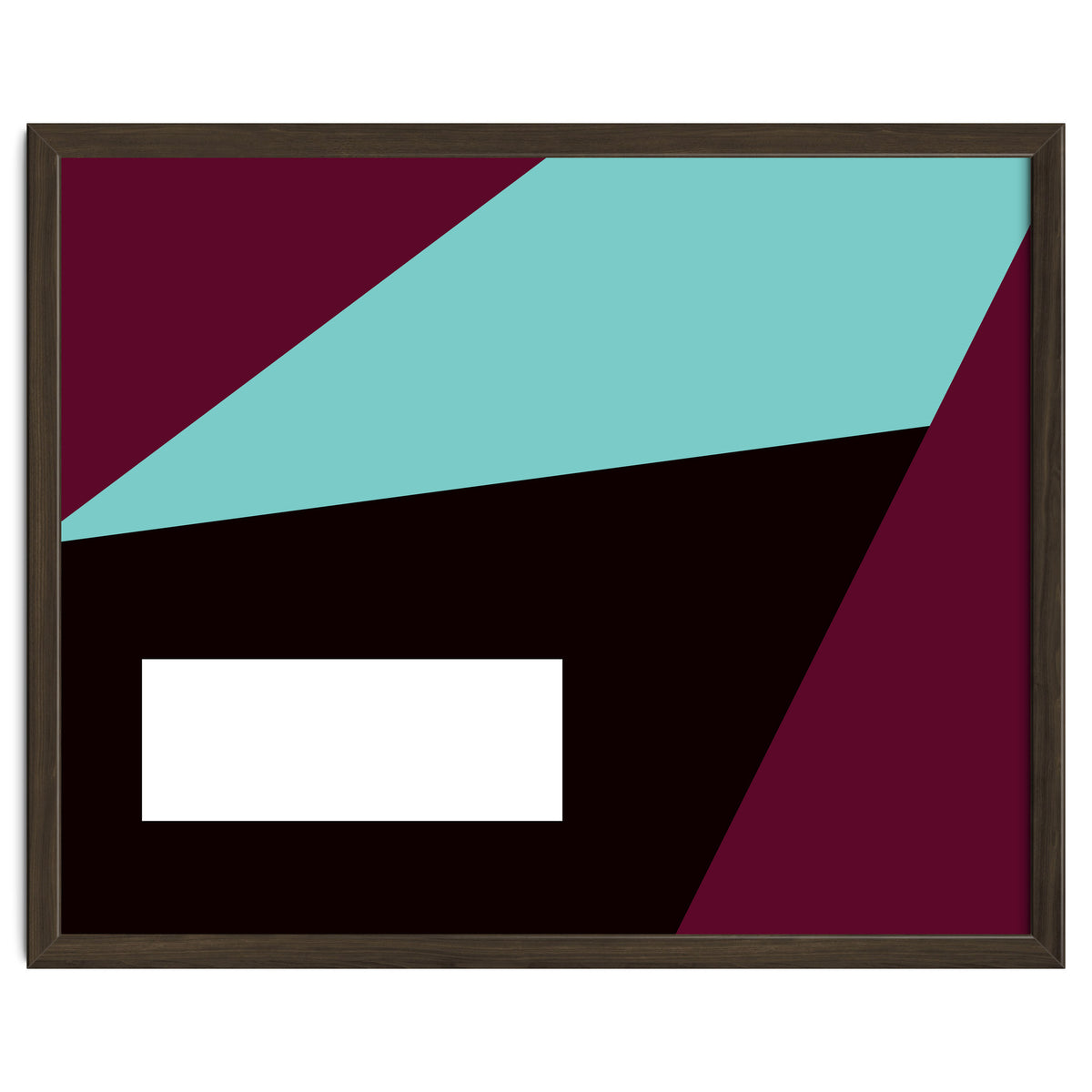 Geometric Shapes No. 84 - purple & turquoise