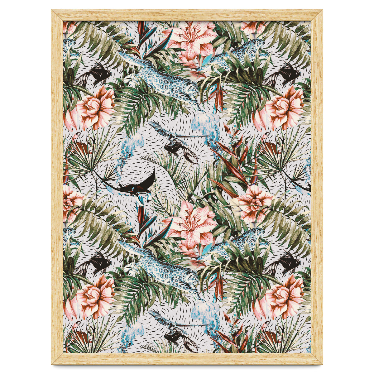 Paradisiacal flora and fauna