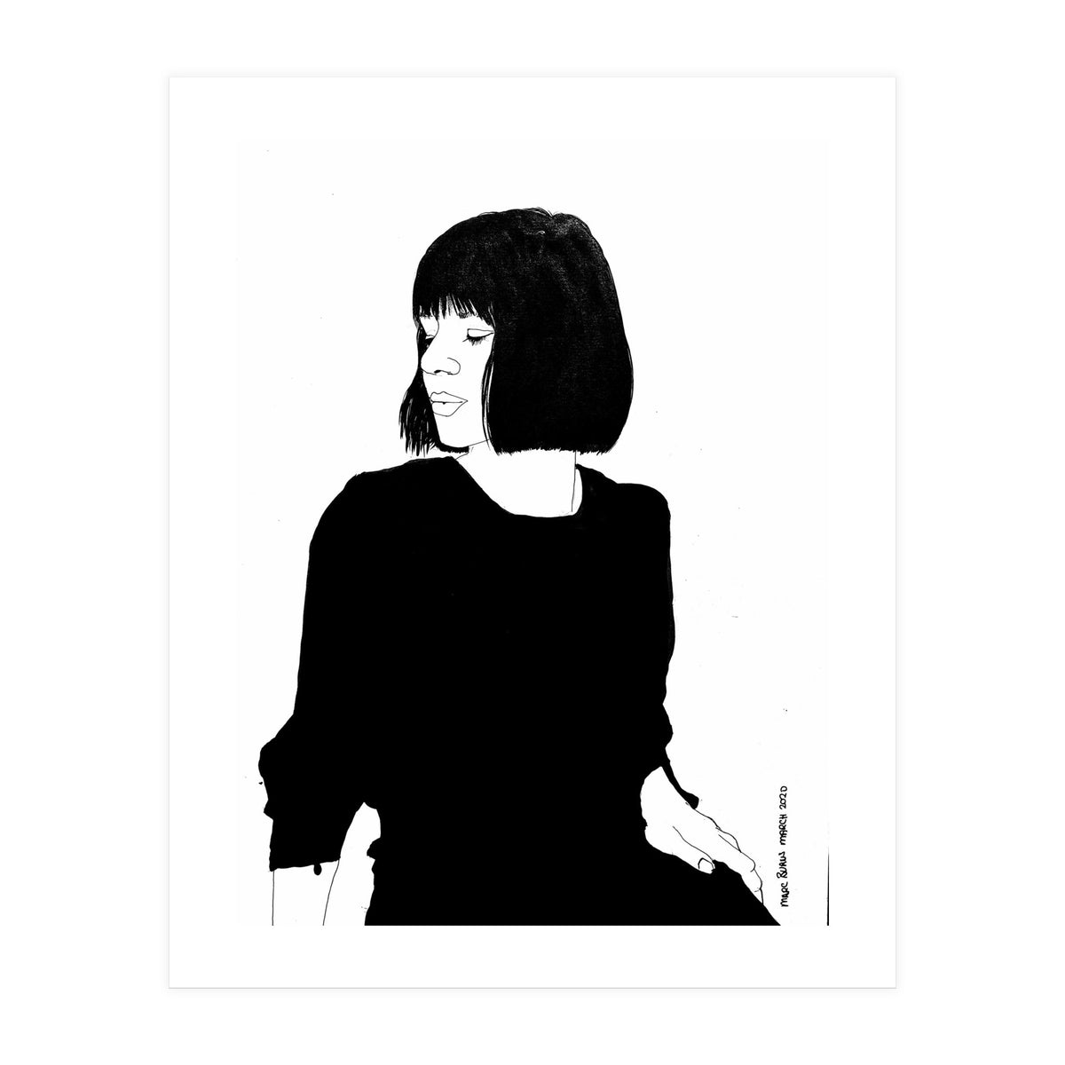 Untitled 84 - Woman in black (Print Only)