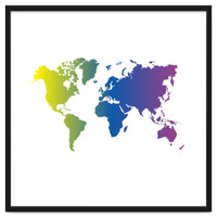 Multicolor World Map