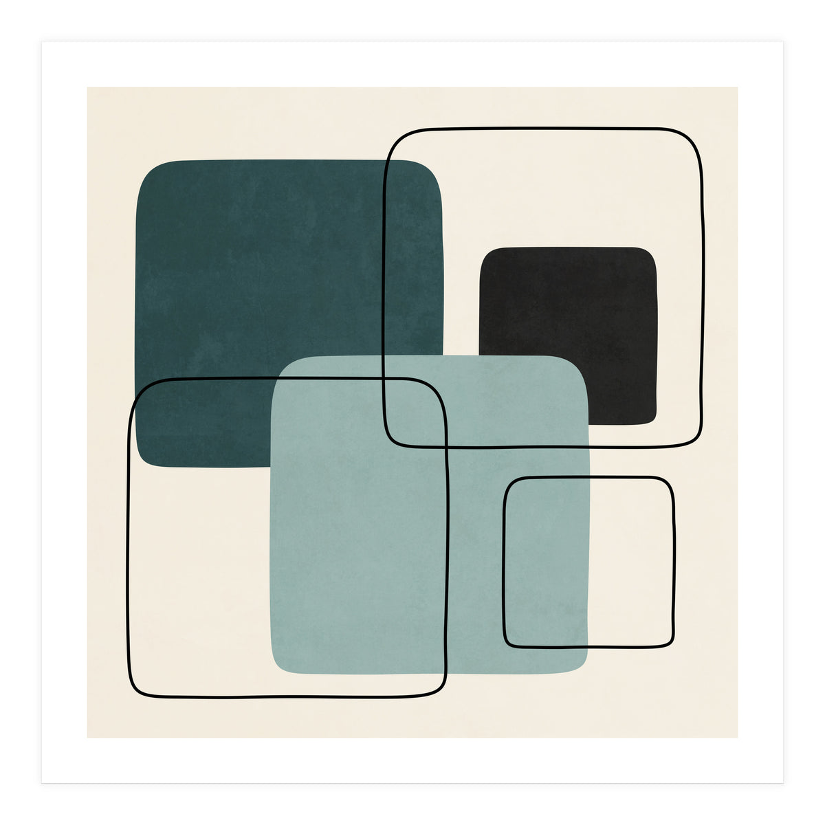 SQUARE SHAPES - F01 (Print Only)