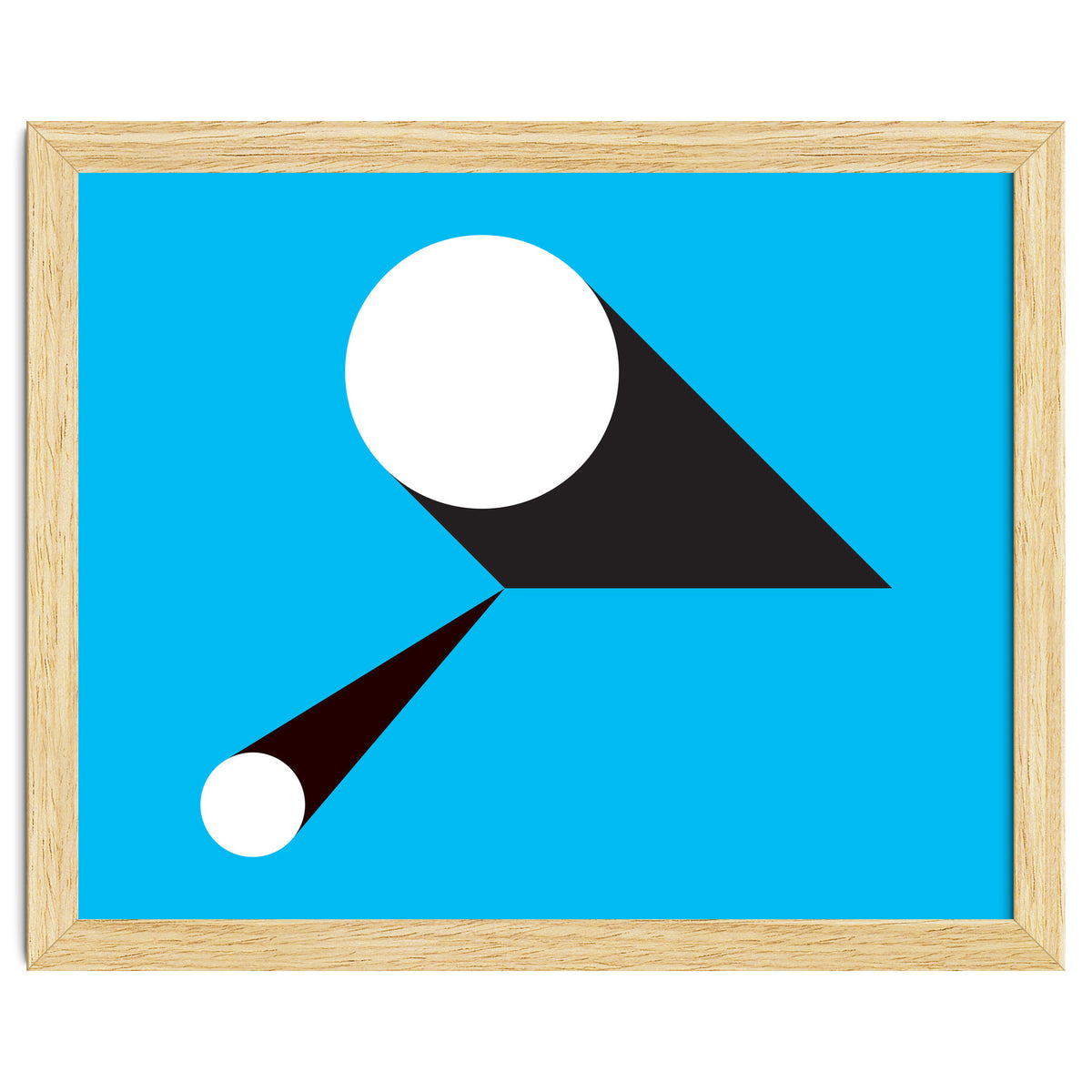 Geometric Shapes No. 46 - blue & black