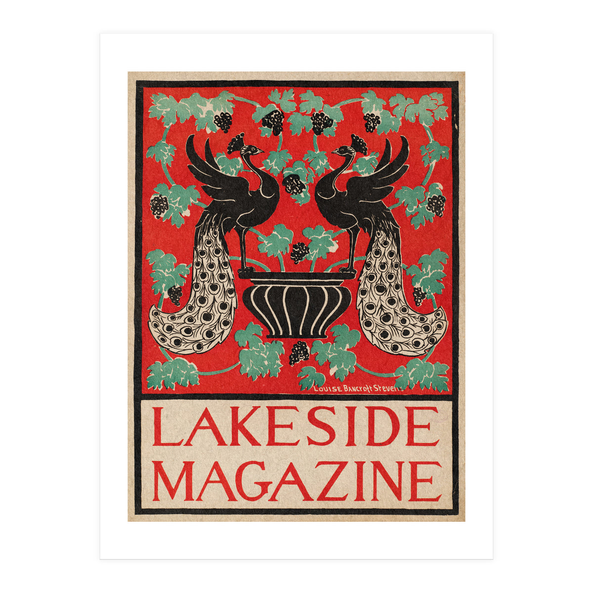 Lakeside Magazine (With Peacocks) (Print Only)