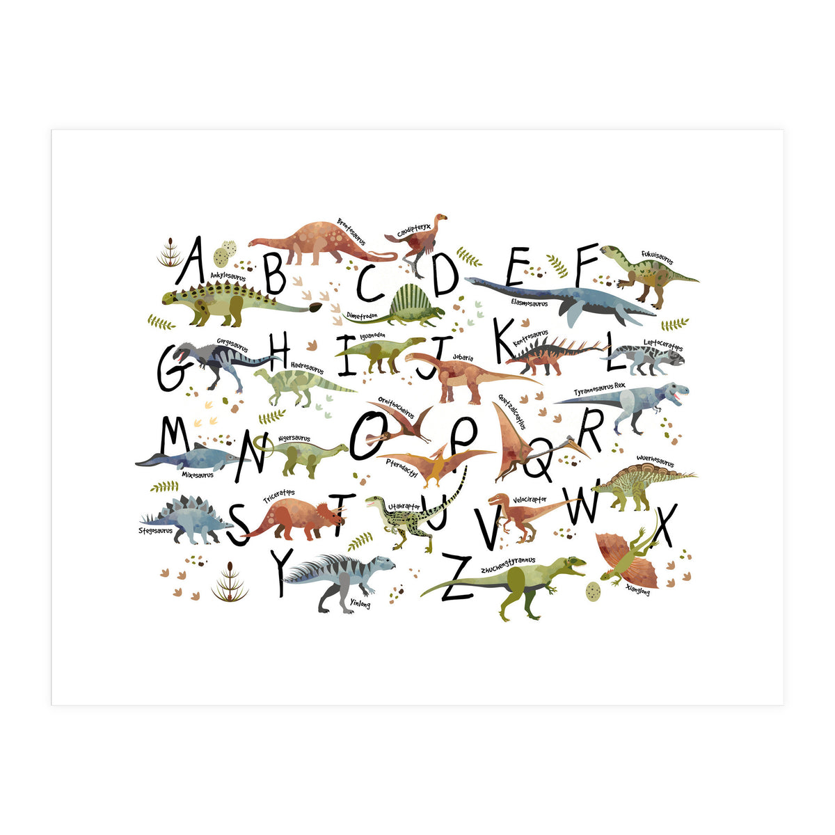Dinosaur Alphabet  (Print Only)
