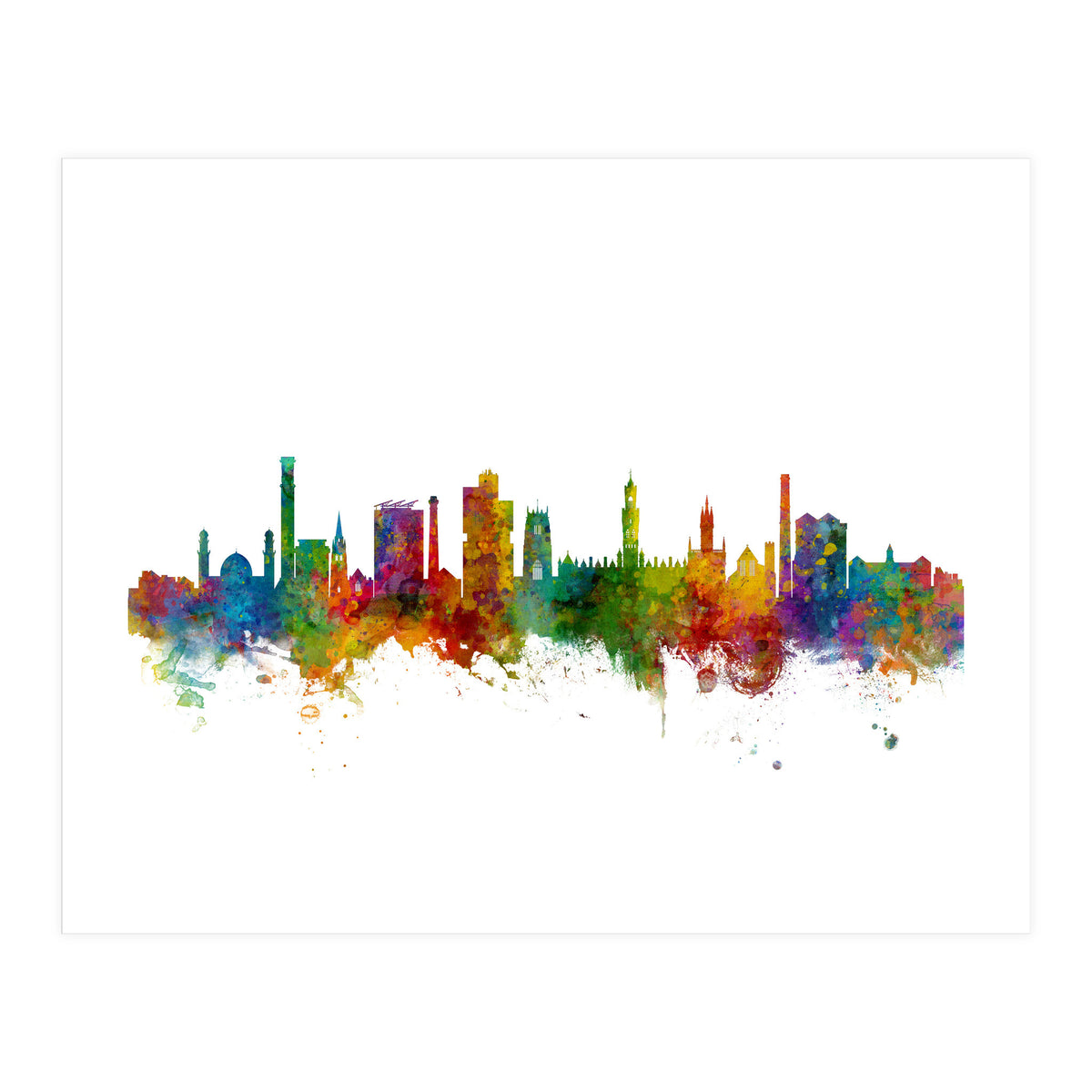 Bradford England Skyline (Print Only)