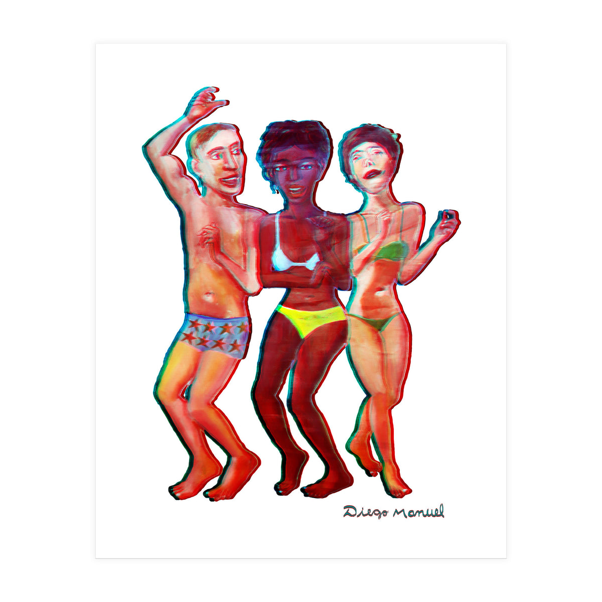 Beach Party 3d 4 (Print Only)