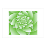 Abstract Green Floral Optical Illusions Art (Print Only) thumbnail
