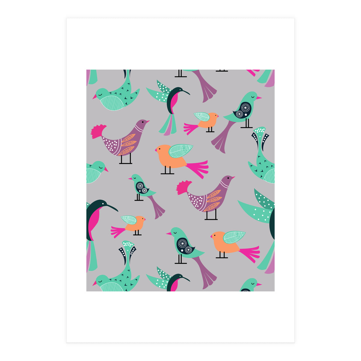Birds Pattern (Print Only)