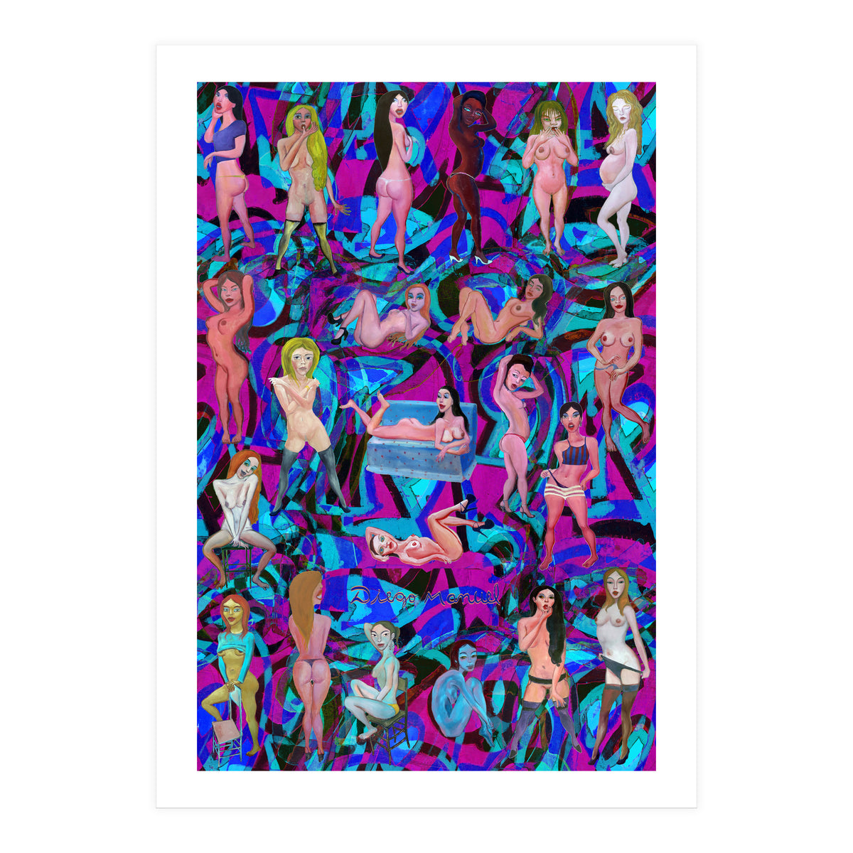 Chicas 3d 8 (Print Only)