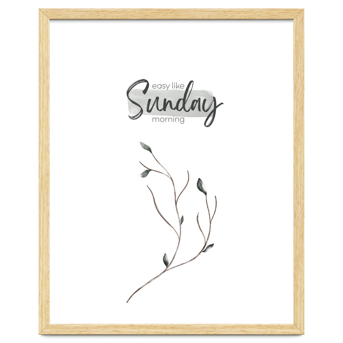 Easy like Sunday morning