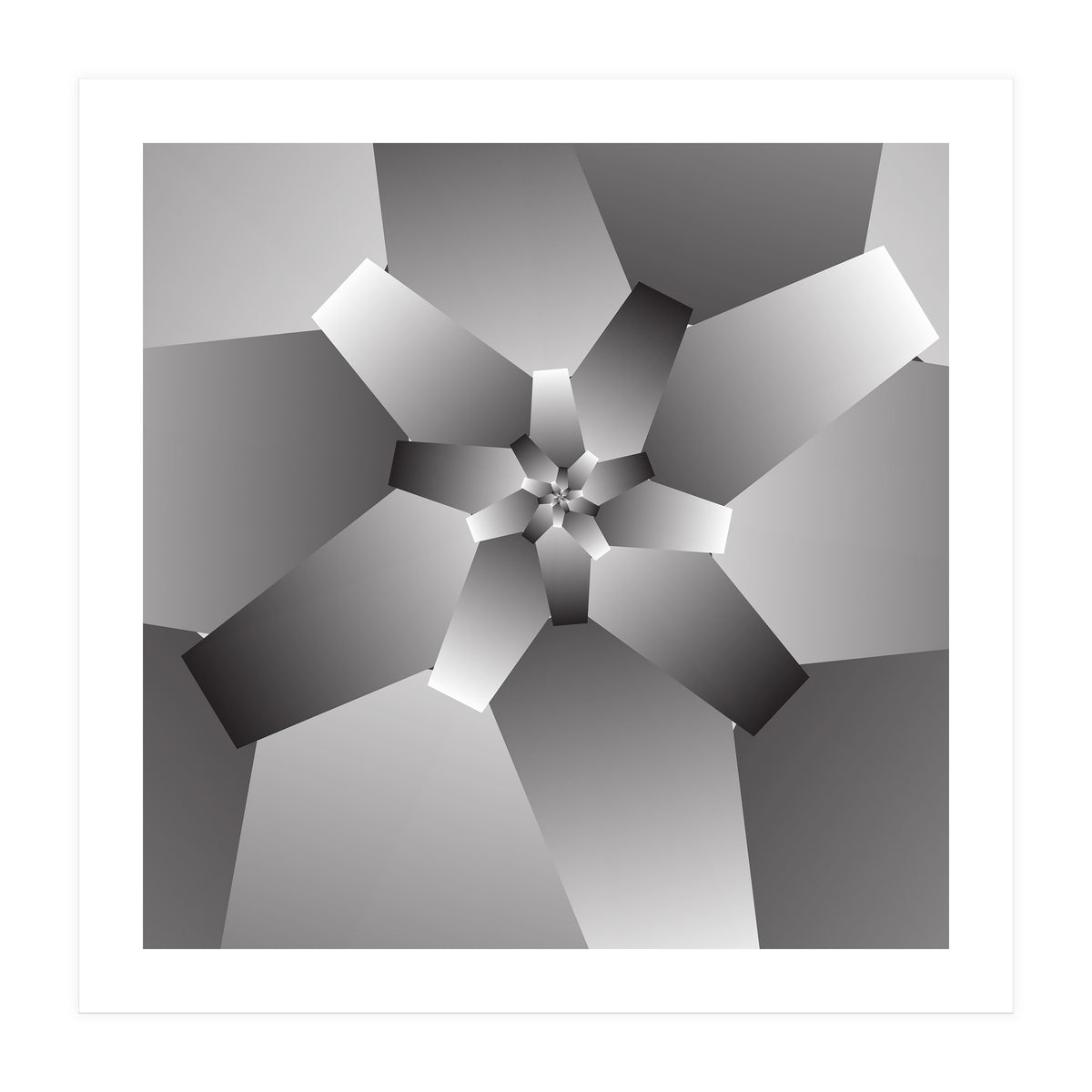 Monochrome Flower  (Print Only)