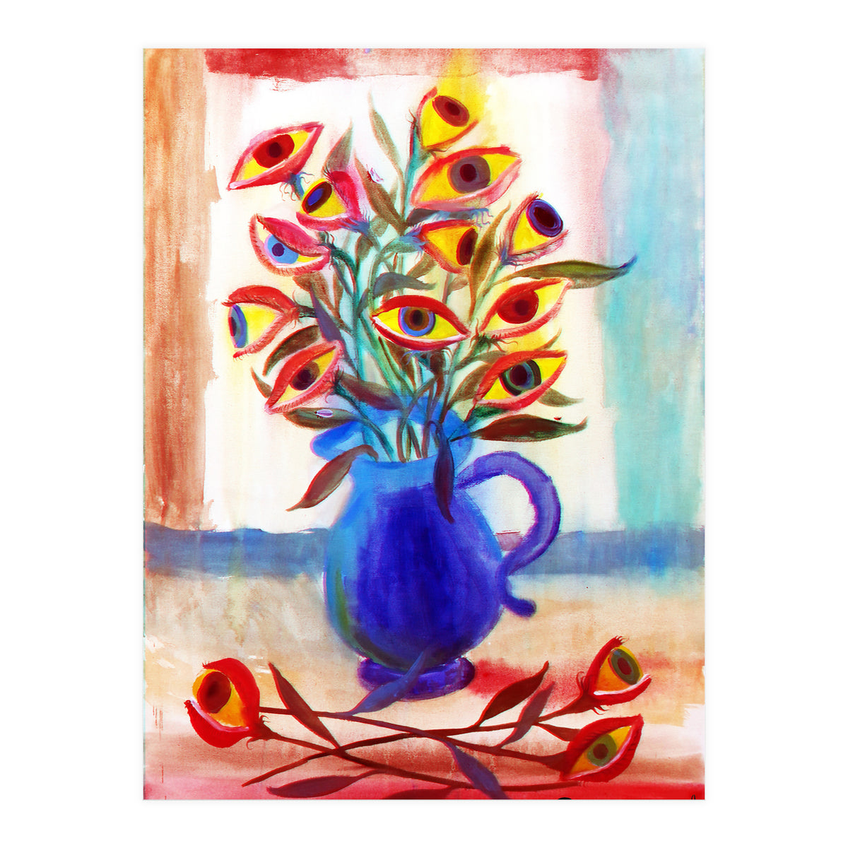 Flores Ojos 3d (Print Only)