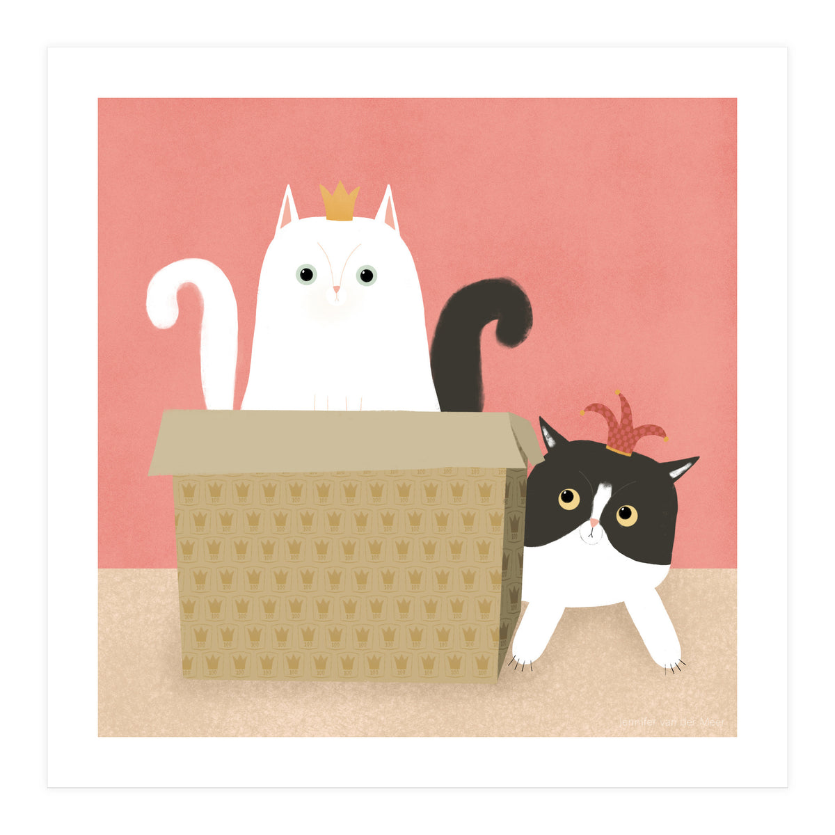 Cat 100: The queen and the jester (Print Only)