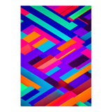 Eclectic Alignment, Abstract Maximalist Geometric Painting, Contemporary Modern Shapes, Pop Of Color (Print Only) thumbnail