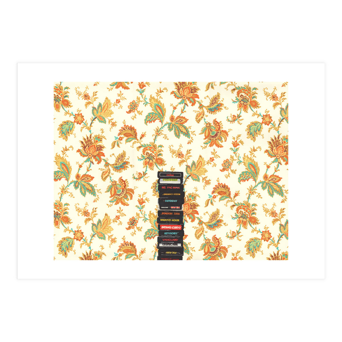 Atari & Flower Wallpaper (Print Only)