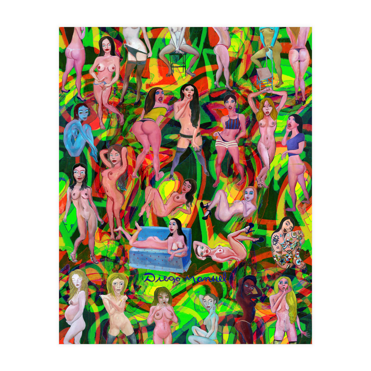 Chicas 3d 15 (Print Only)