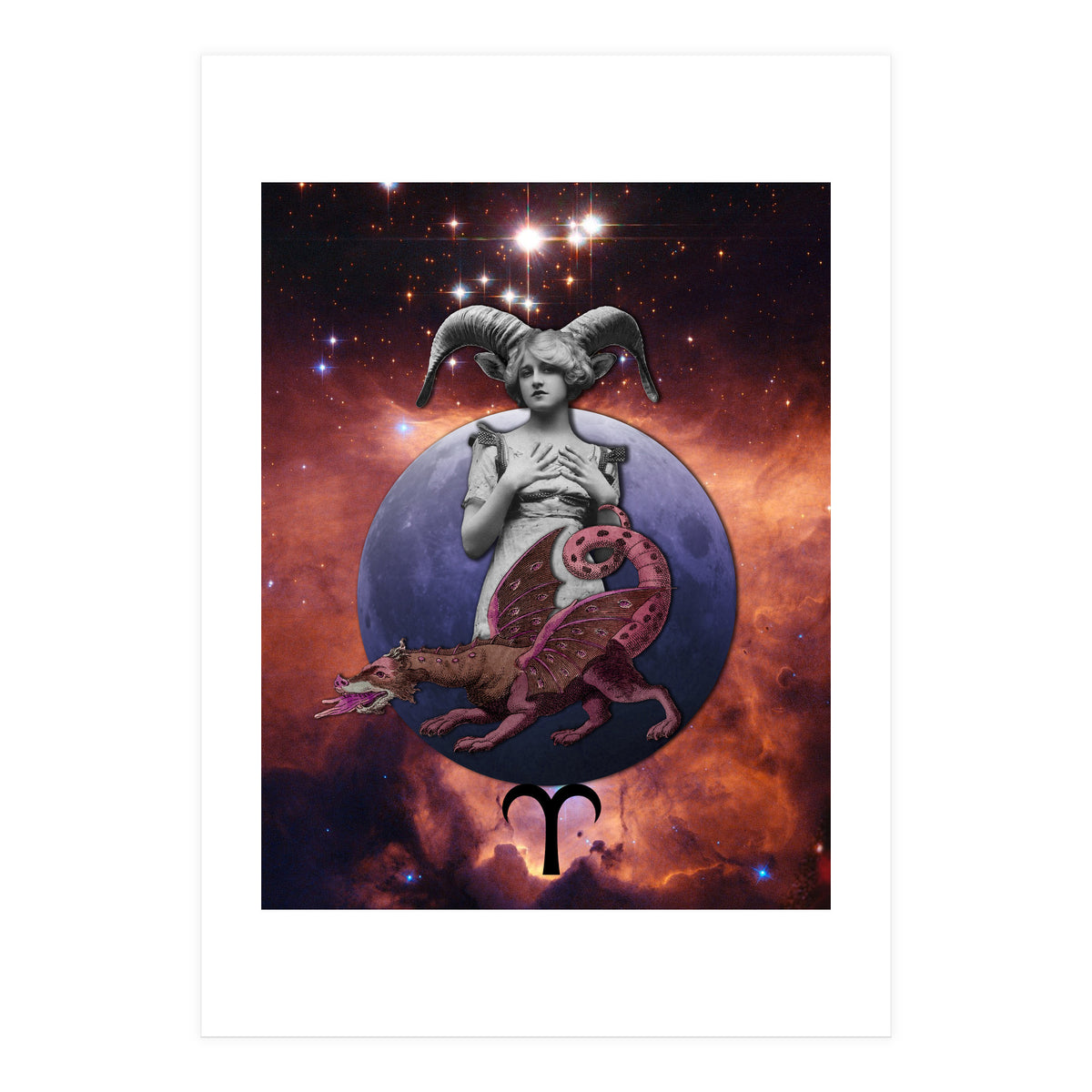 Aries Zodiac Sign (Print Only)