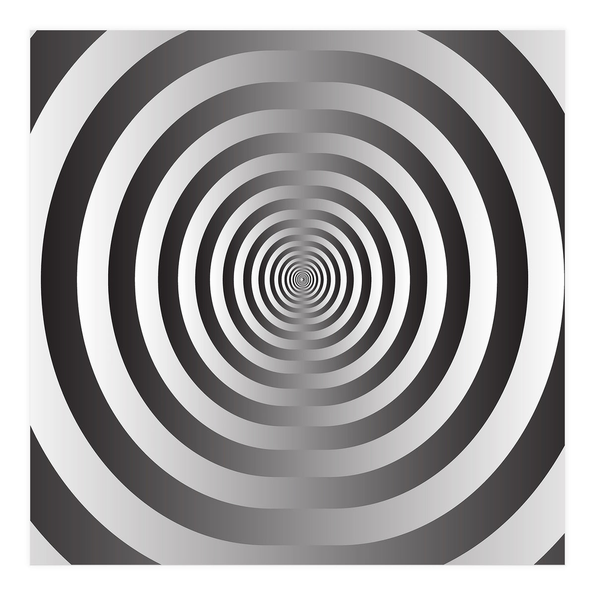 Black And White Spiral  (Print Only)