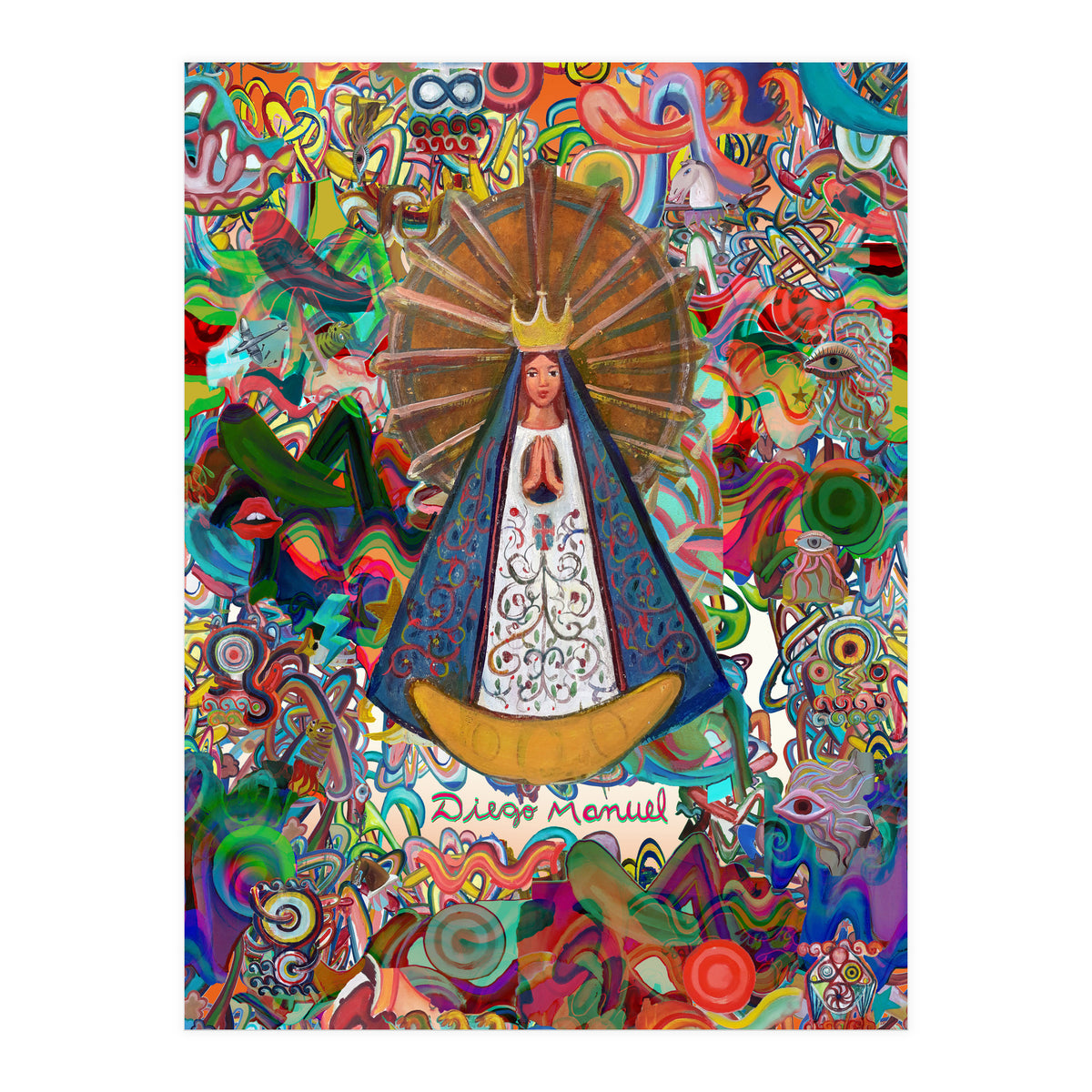 Virgen Y Graffiti 6 (Print Only)