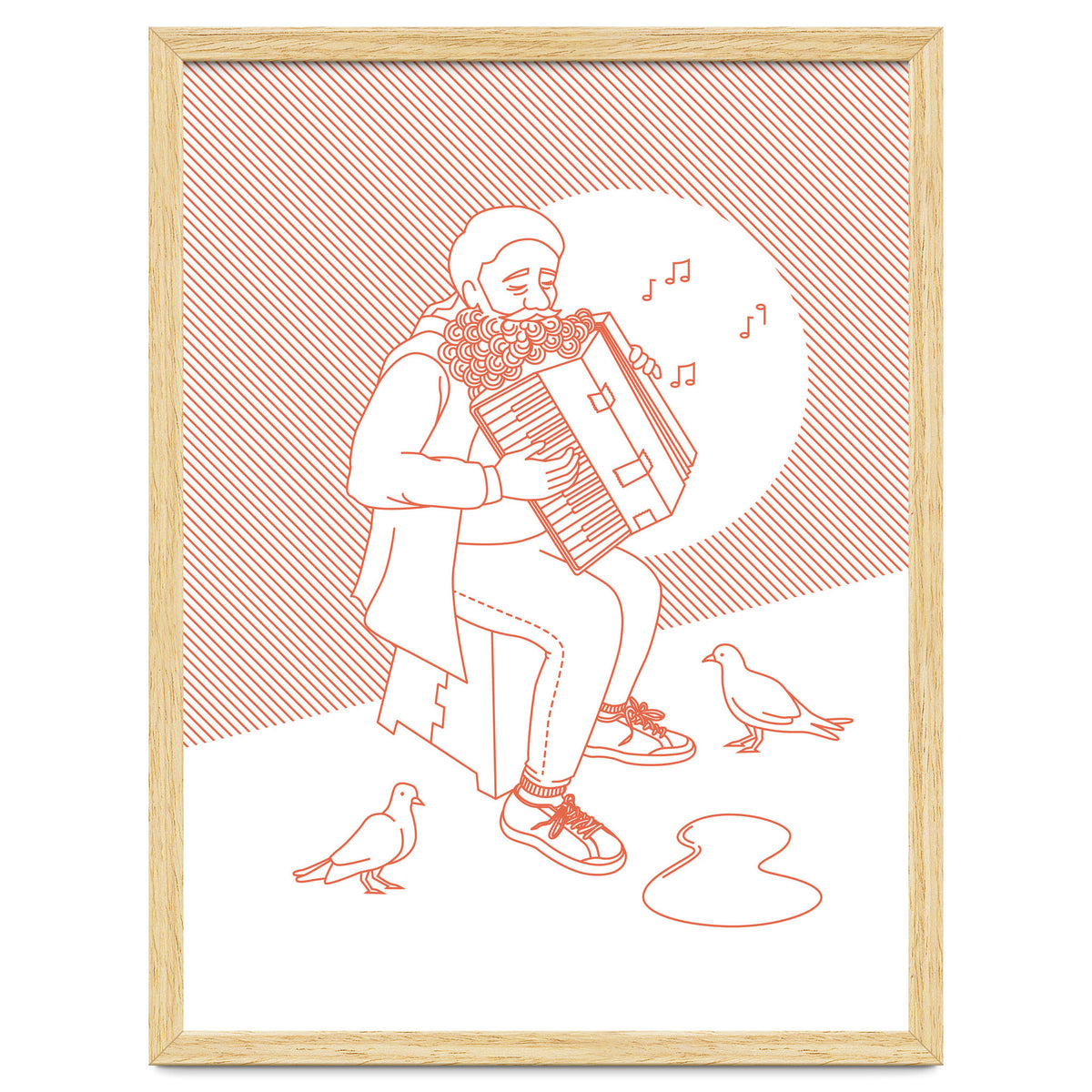 "For Love Not Money" in Orange