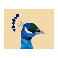 Peacock Low Poly Art (Print Only)
