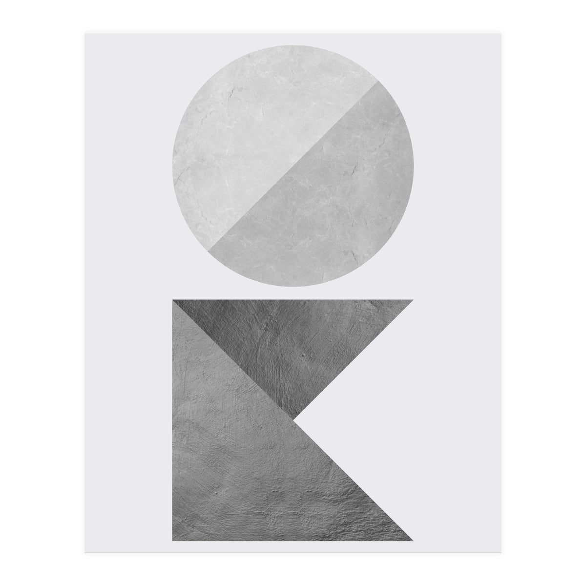 Marble and gold X (Print Only)