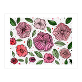 Watercolor And Ink Florals (Print Only) thumbnail