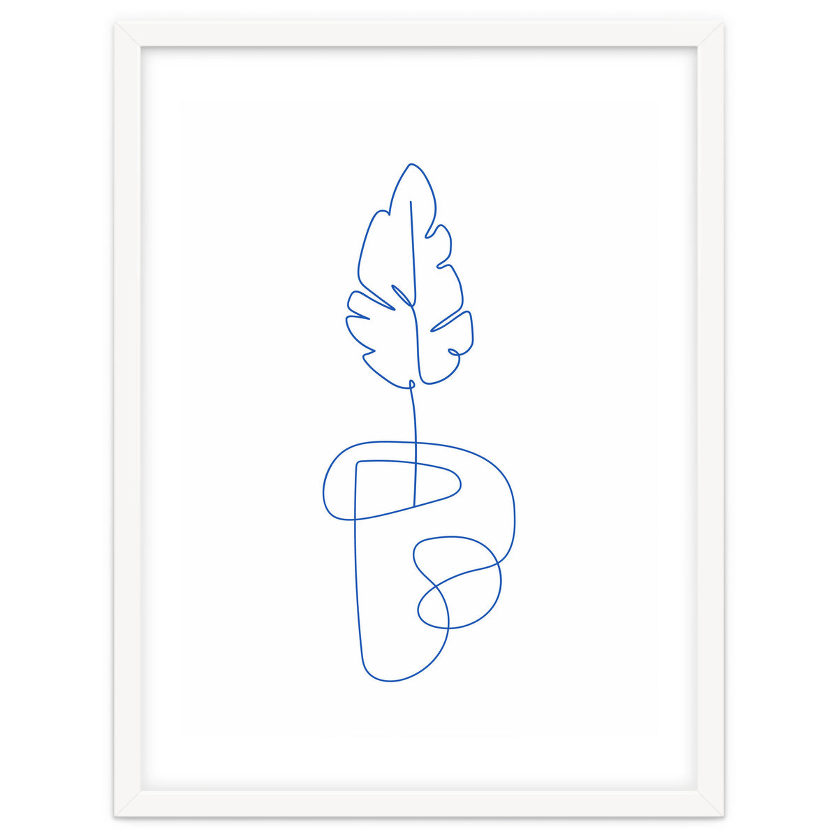 One Line Art Botanical