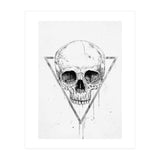 Skull In A Triangle (bw) (Print Only) thumbnail