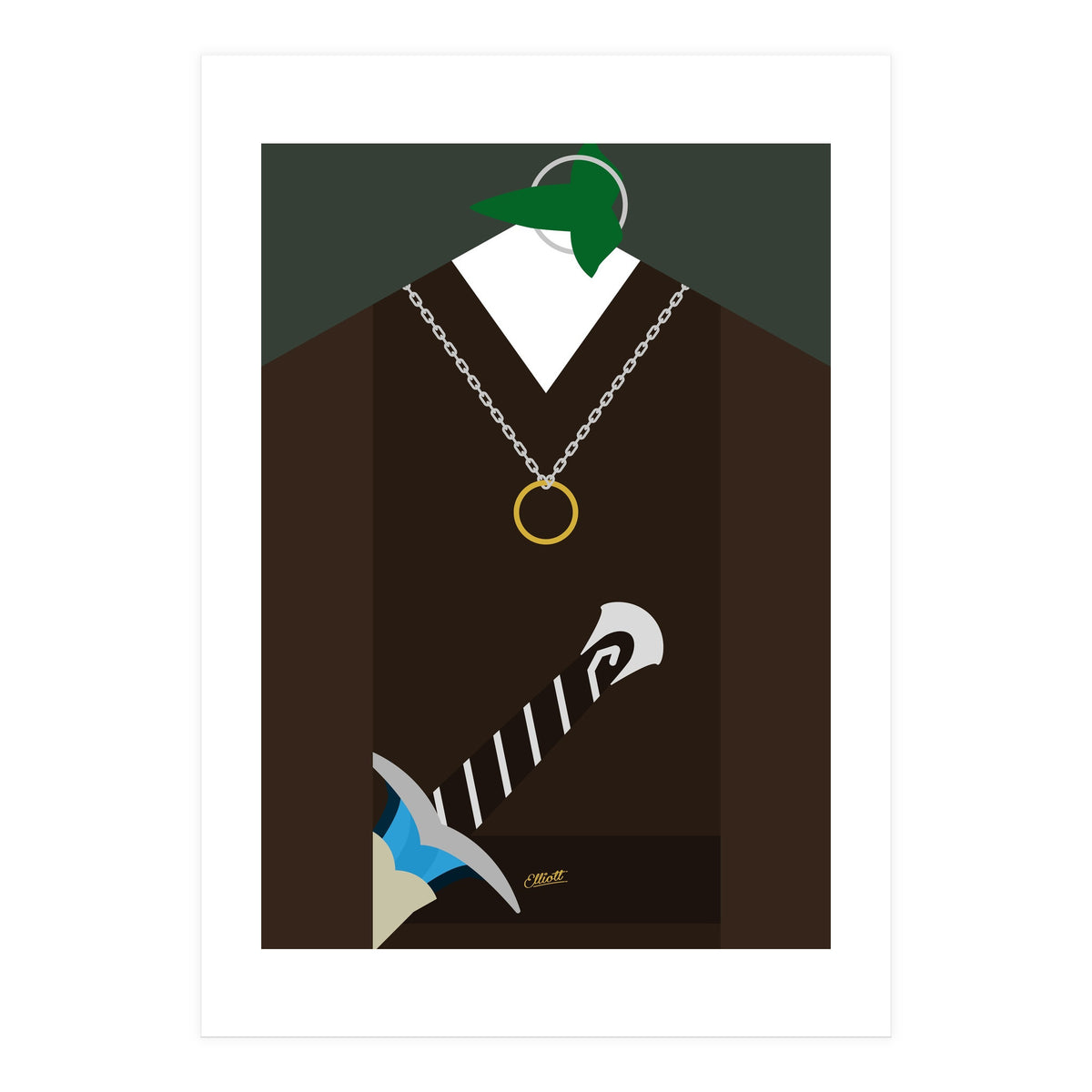 Frodo B and the One Ring (Print Only)